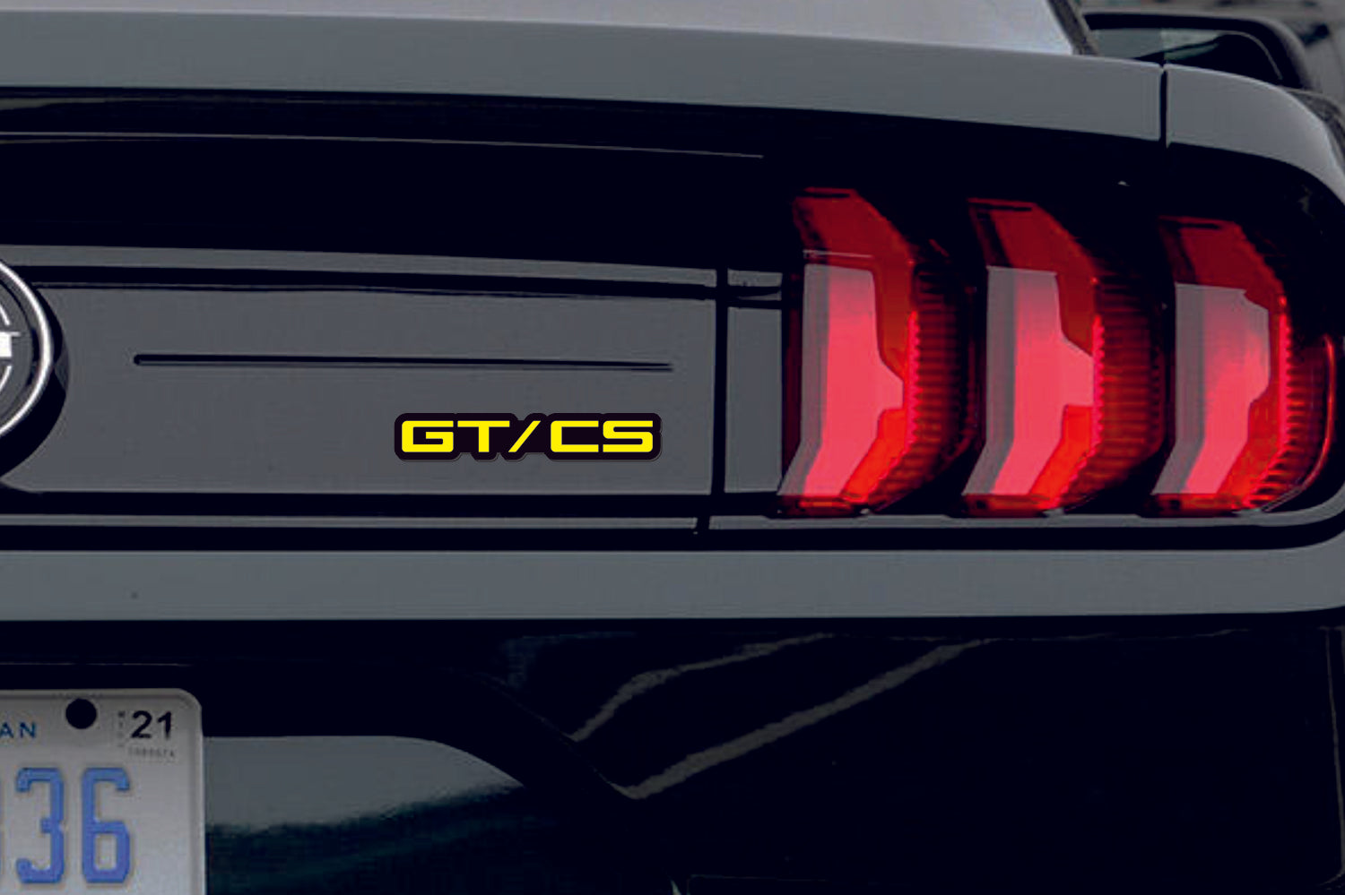 Ford Mustang Emblem & Badges set with GT/CS logo (Type 2)