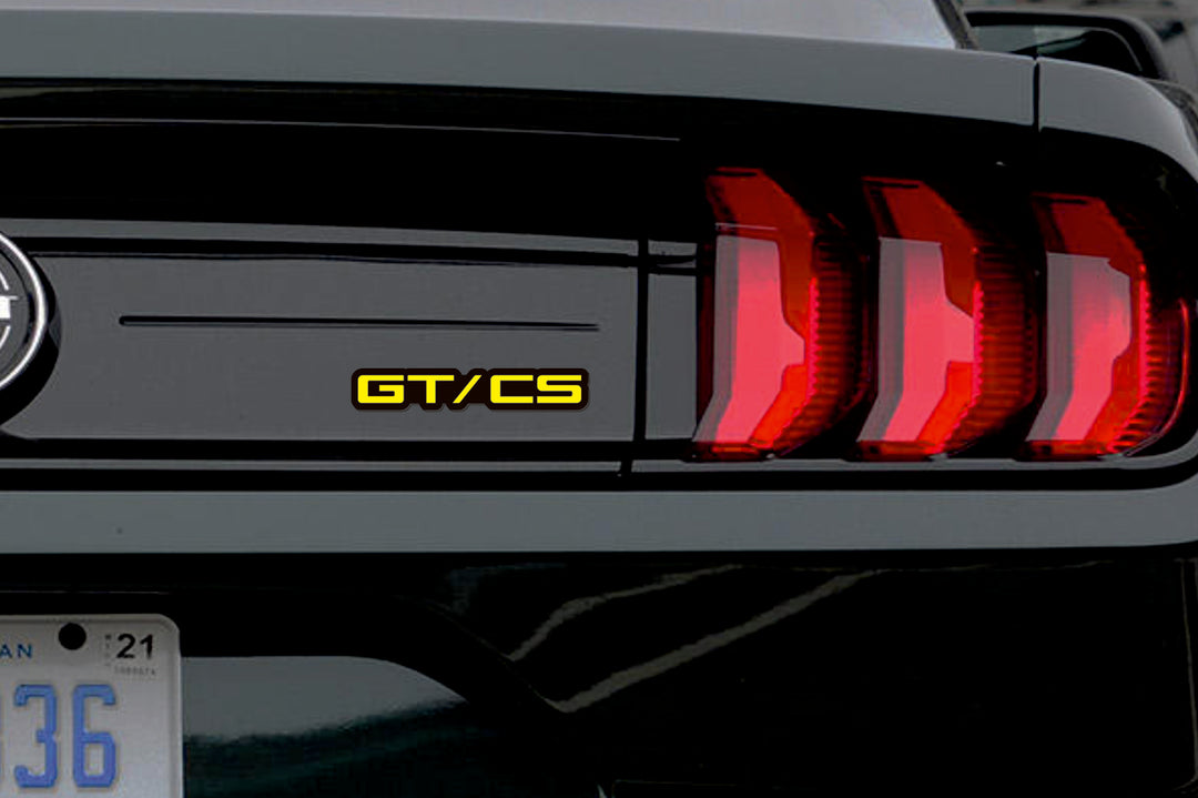 Ford Mustang Emblem & Badges set with GT/CS logo (Type 2) Ford emblems decoinfabric