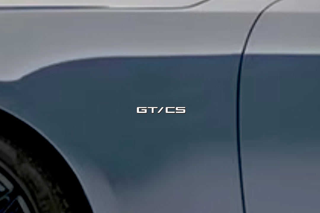 Ford emblem for fenders with GT/CS logo (Type Mono) Ford emblems decoinfabric WHITE