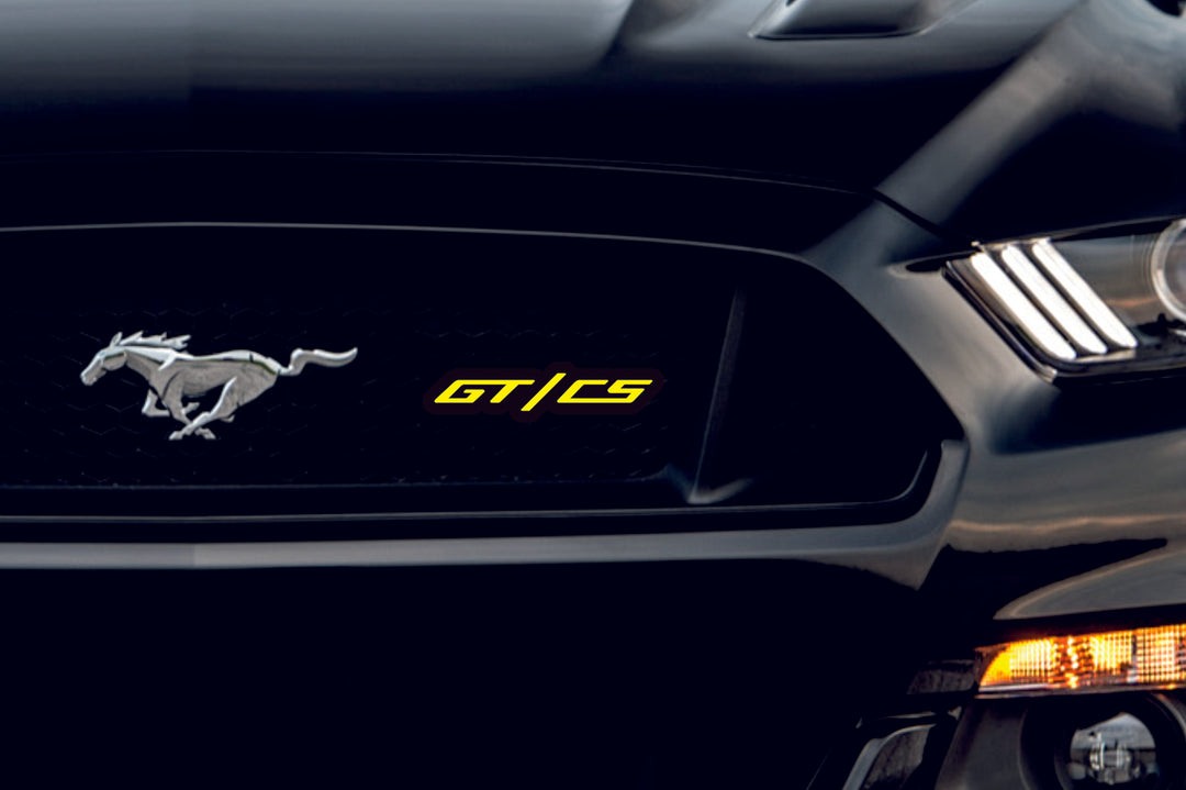 Ford Illuminated LED Radiator Grille Emblems and Badges with GT/CS logo Ford Led Emblems decoinfabric