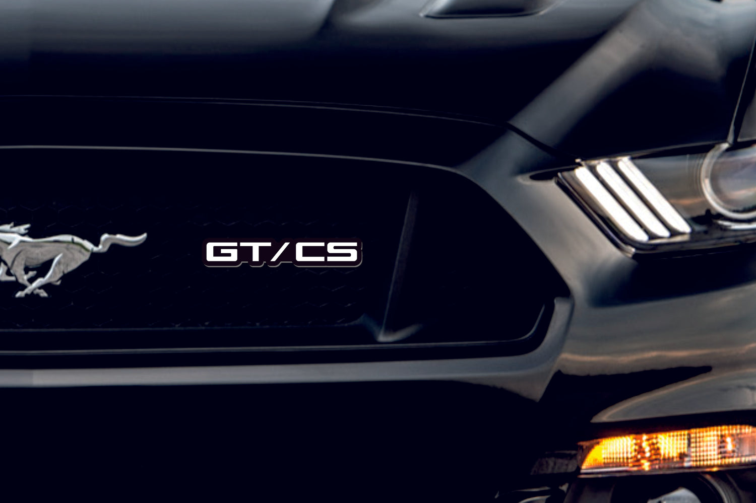 Ford Mustang Emblem & Badges set with GT/CS logo (Type 2)