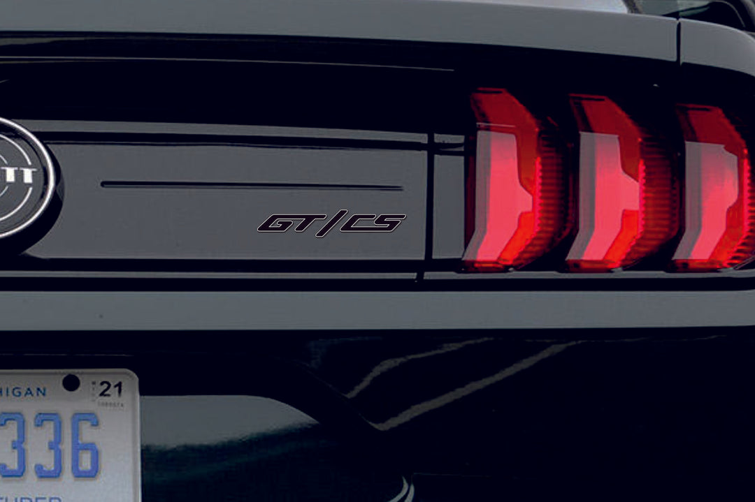 Ford tailgate trunk rear 3D emblem with GT/CS logo (type MIXT)