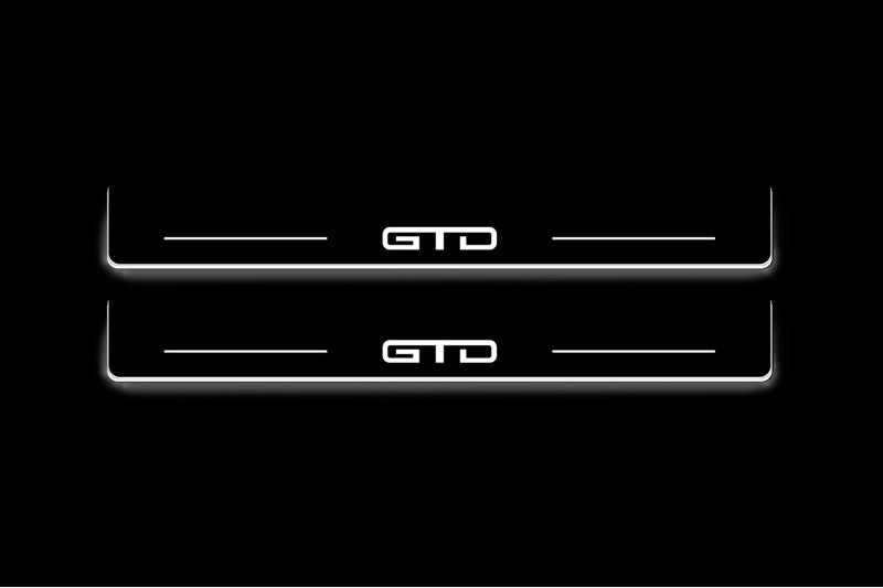 Ford Mustang VII 2023+ Illuminated LED Door Sill Plates With GTD Logo