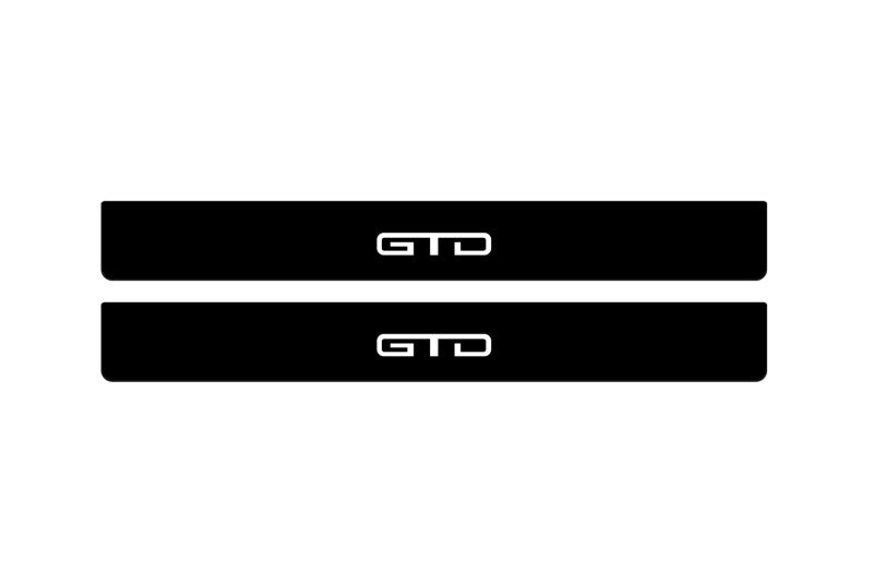 Ford Mustang VII 2023+ Led Door Sill Pro With Logo GTD (Premium Painting) Ford Led Door Sills PRO opdesign