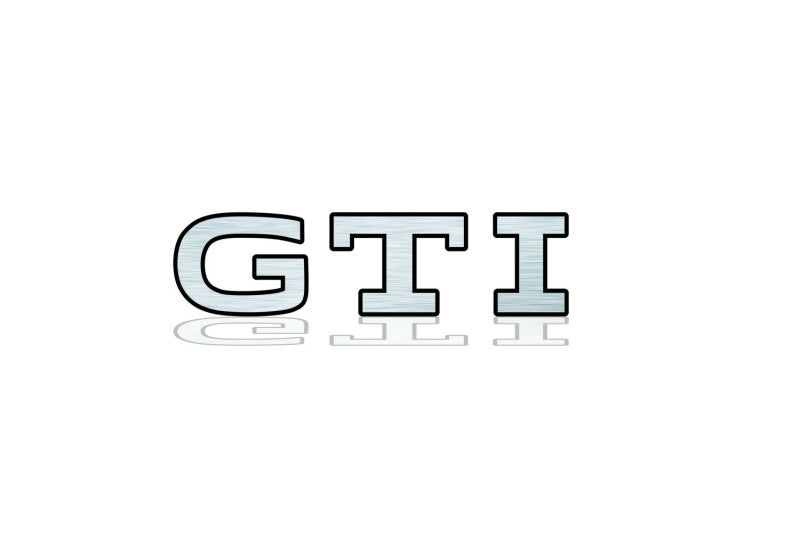 Volkswagen tailgate trunk rear 3D emblem with GTI logo (type MIXT) Var. 2
