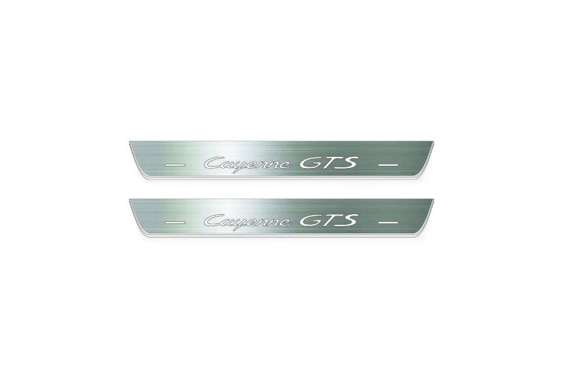 Porsche Cayenne Coupe illuminated door sills with logo Cayenne GTS