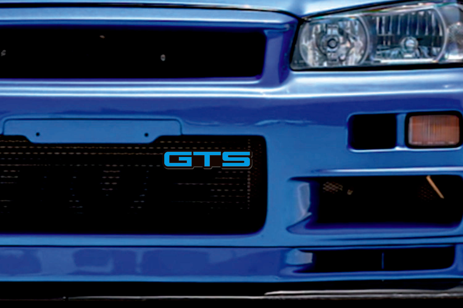 Nissan Radiator grille emblem with GTS logo Nissan emblems decoinfabric