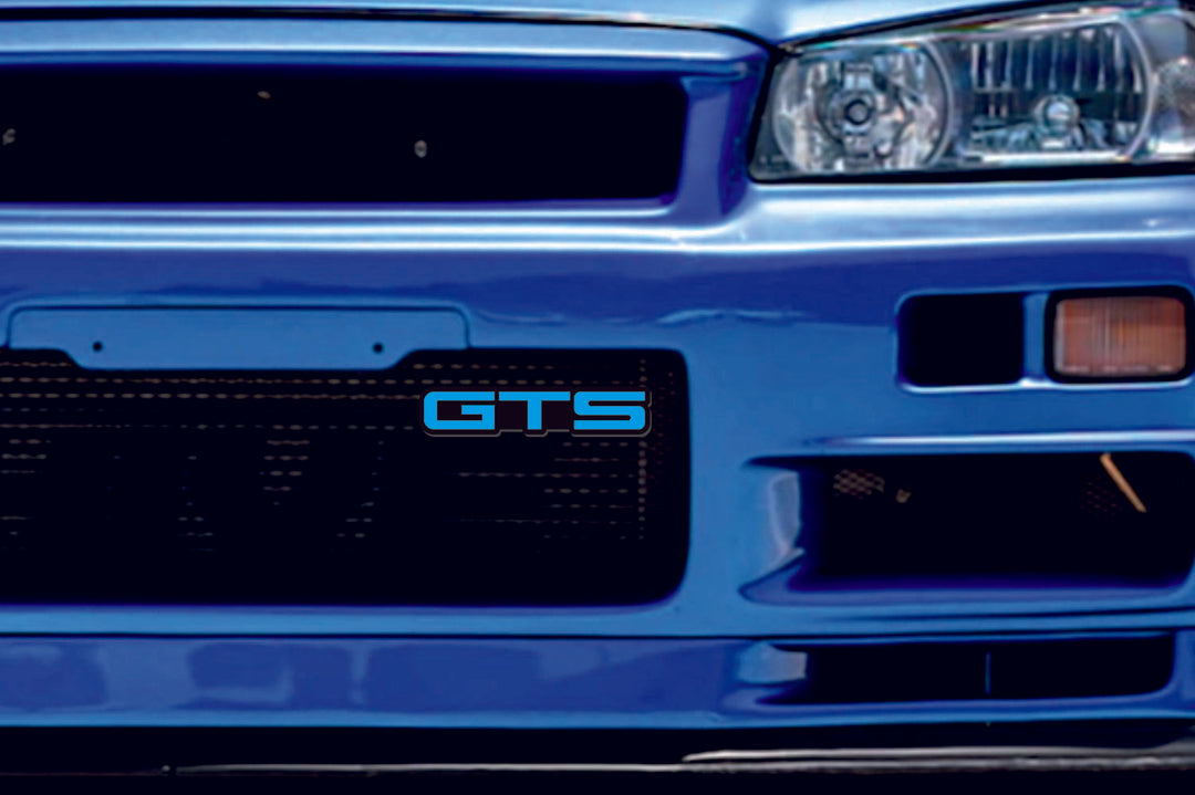 Nissan Radiator grille emblem with GTS logo