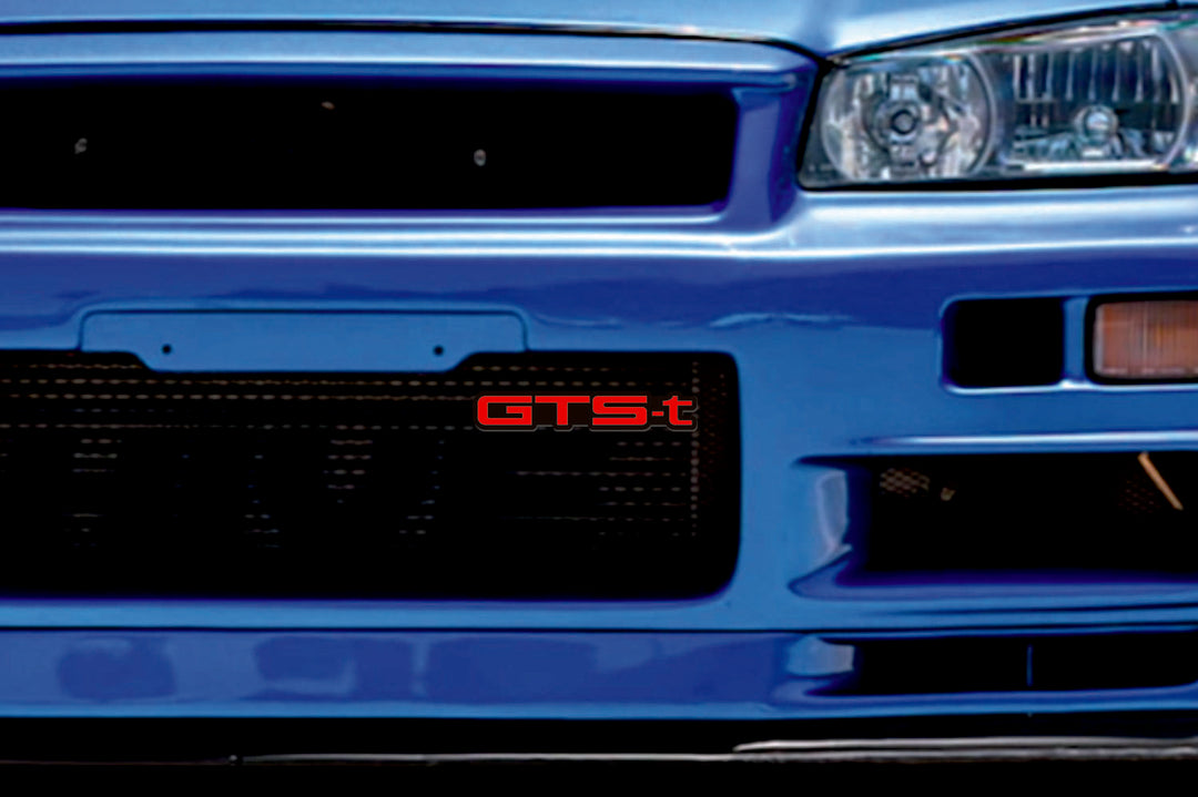 Nissan Radiator grille emblem with GTS-T logo (Type 2) Nissan emblems decoinfabric