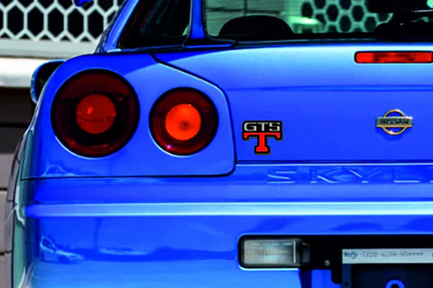 Nissan Emblem & Badges set with GTS-T logo Nissan emblems decoinfabric