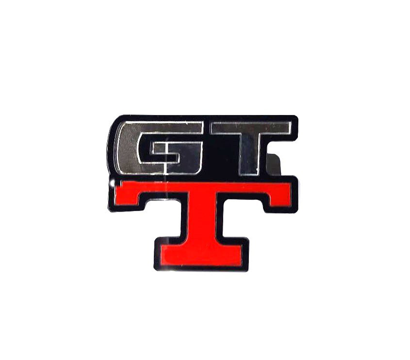 Nissan Skyline Radiator grille emblem with GT-T logo (type 2) - decoinfabric
