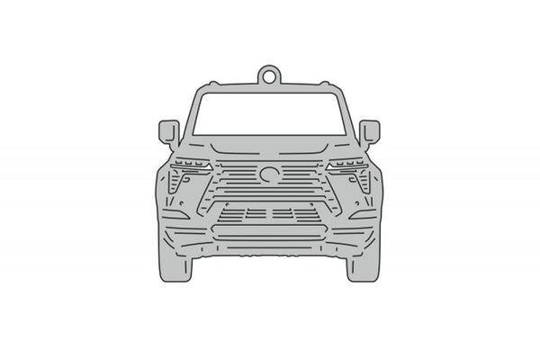 Car Keychain for Lexus GX III (type FRONT) - decoinfabric