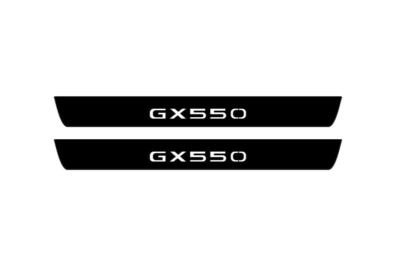 Lexus GX III 2024+ Led Door Sill Pro With Logo GX550 (Premium Painting) Lexus Led Door Sills PRO opdesign