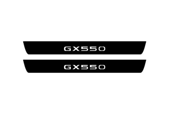 Lexus GX III 2024+ Led Door Sill Pro With Logo GX550 (Premium Painting)