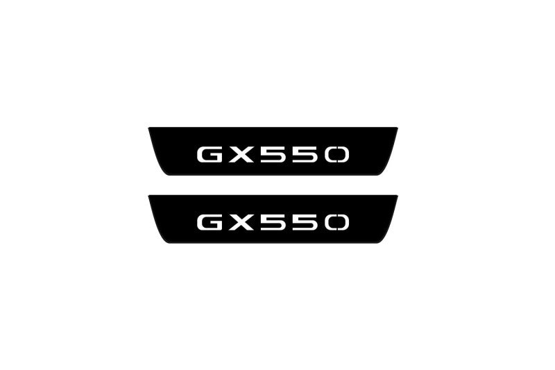Lexus GX III 2024+ Led Door Sill Pro With Logo GX550 (Premium Painting) Lexus Led Door Sills PRO opdesign