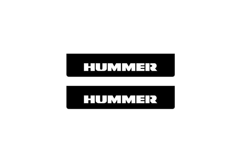 Hummer H2 2002-2009 Led Door Sill Pro With Logo Hummer (Premium Painting)