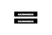 Hummer H2 2002-2009 Led Door Sill Pro With Logo Hummer (Premium Painting) Hummer Led Door Sills PRO opdesign
