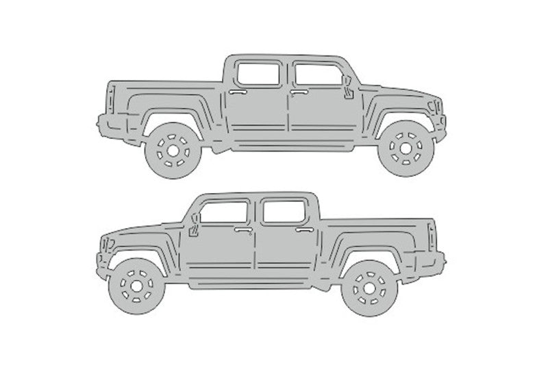 Hummer H3 SUT (2009-2010) Floor Mat Emblem Set – Stainless Steel Badges Car Mats Badges Decoin