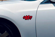 Car emblem badge for fenders with Joker Ha Ha Ha logo Custom design emblems decoinfabric