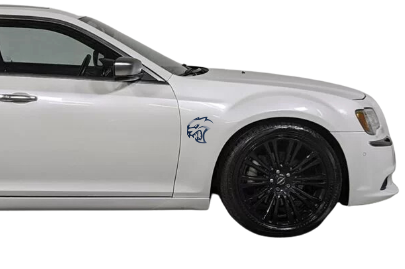 Chrysler emblem for fenders with Hellcat logo (type 5) - decoinfabric