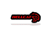 Jeep Illuminated LED Radiator Grille Emblems and Badges with Hellcat + Hellcat Head logo Jeep Led Emblems decoinfabric