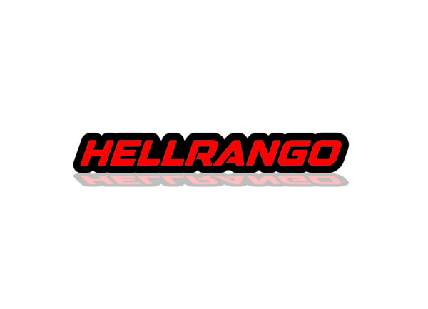 Dodge Durango tailgate trunk rear emblem with Hellrango logo