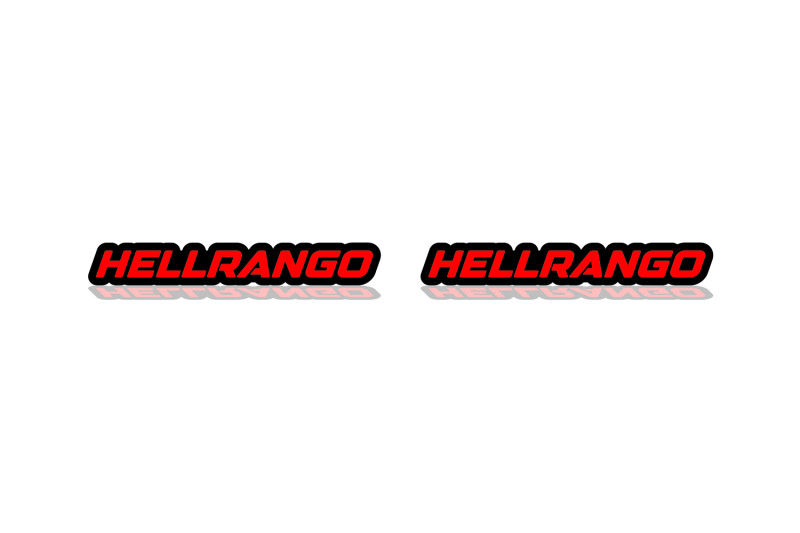 Dodge Durango Emblem & Badges set with Hellrango logo Dodge emblems decoinfabric