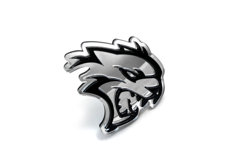 Chrysler Radiator grille emblem with Hellcat logo (Type 2) Chrysler emblems decoinfabric