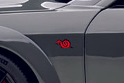 DODGE emblem for fenders with HellSnail logo