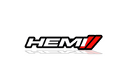 DODGE Radiator grille emblem with Hemi + Dodge logo Dodge emblems decoinfabric BLACK WHITE