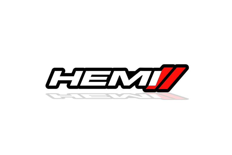 Dodge Emblem & Badges set with Hemi + Dodge logo Dodge emblems decoinfabric BLACK WHITE