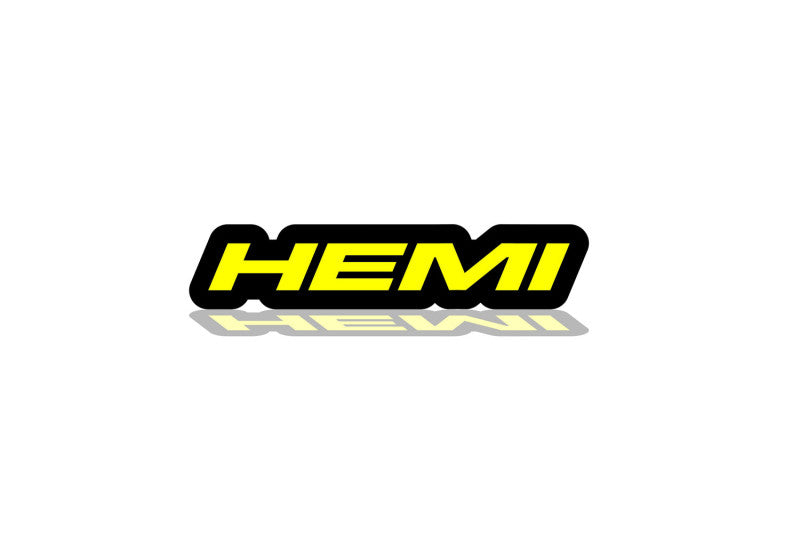Jeep Illuminated LED Radiator Grille Emblems and Badges with Hemi (type 1) logo Jeep Led Emblems decoinfabric