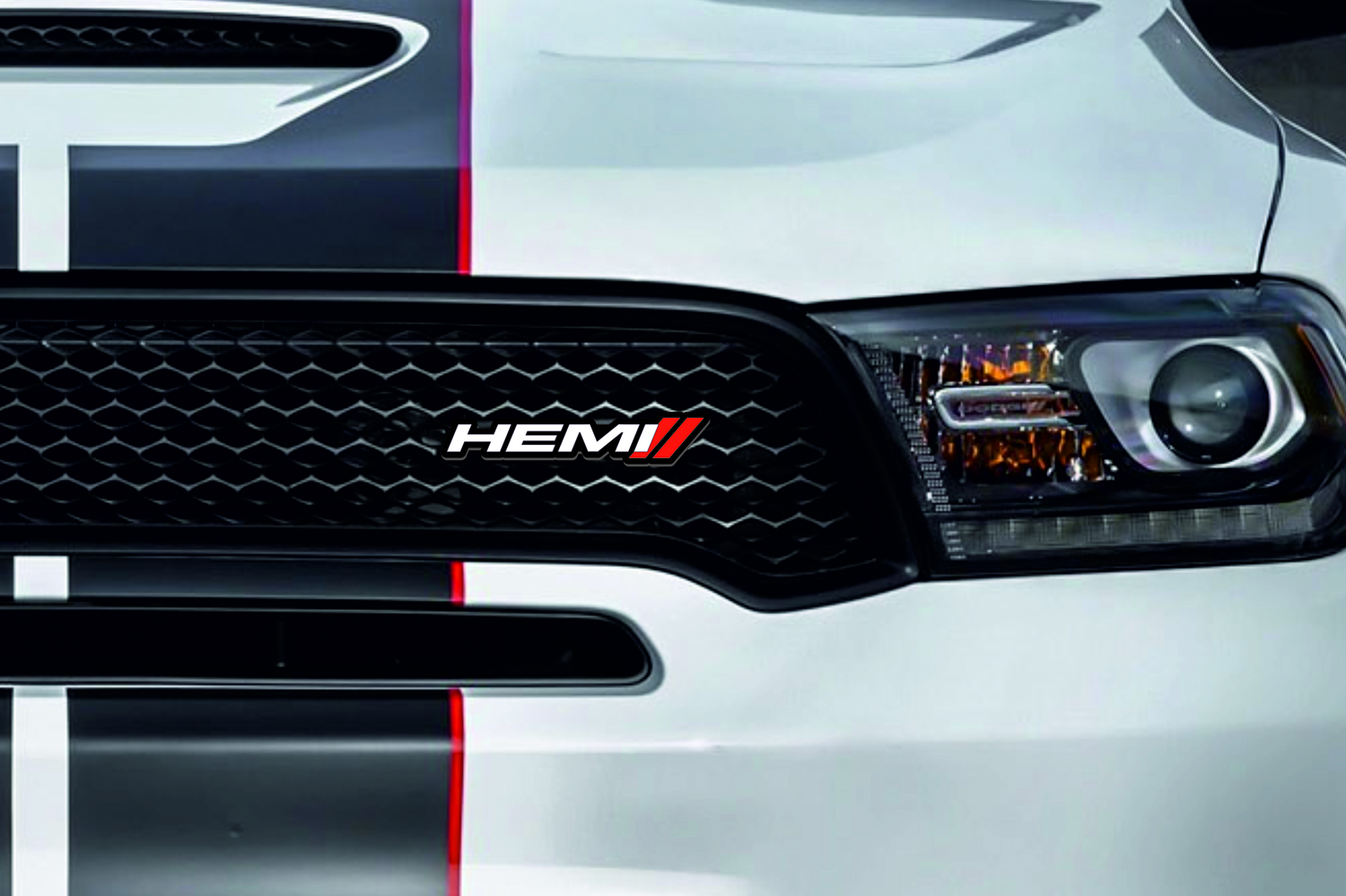 DODGE Radiator grille emblem with Hemi + Dodge logo Dodge emblems decoinfabric