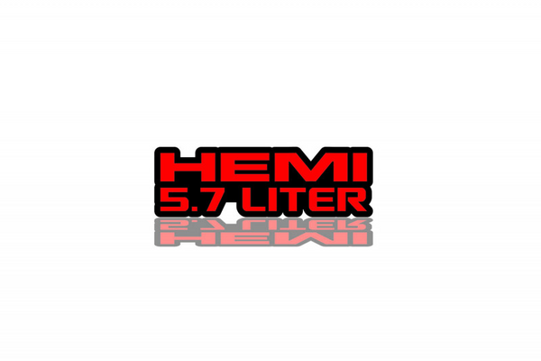 JEEP Radiator grille emblem with HEMI 5.7 Liter logo