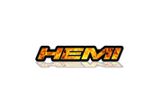 Chrysler Emblem & Badges set with Hemi Fire logo Chrysler emblems decoinfabric BLACK FRAME+FIRE LOGO