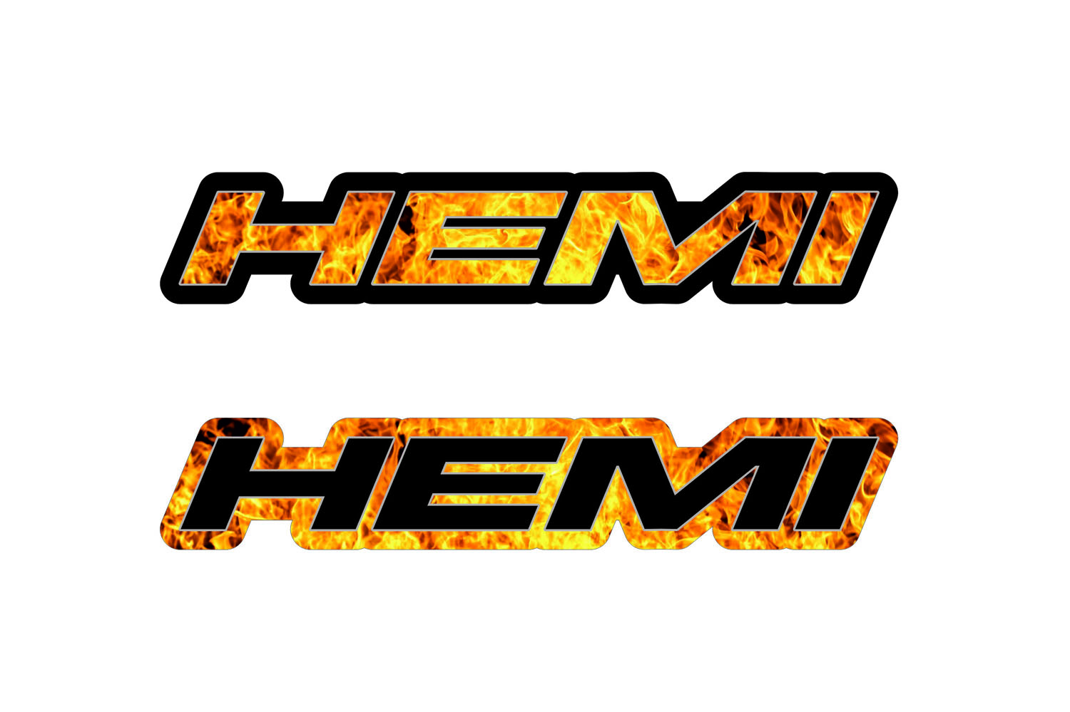 JEEP Radiator grille emblem with Hemi Fire logo