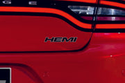 Chrysler tailgate trunk rear 3D emblem with Hemi logo (type MIXT) Var. 2