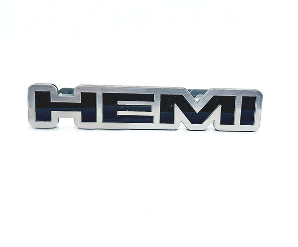 Jeep Stainless Steel tailgate trunk rear emblem with HEMI logo - decoinfabric