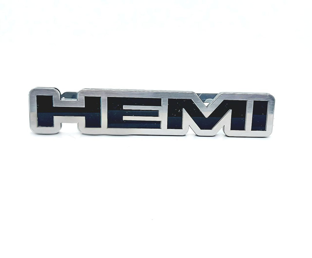 JEEP Stainless Steel Radiator grille emblem with HEMI logo Jeep emblems decoinfabric