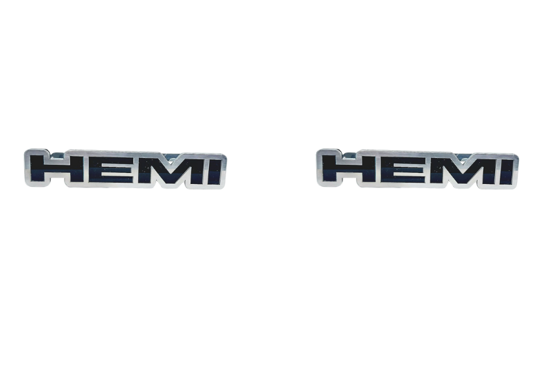 DODGE Stainless Steel emblem for fenders with HEMI logo Dodge emblems decoinfabric
