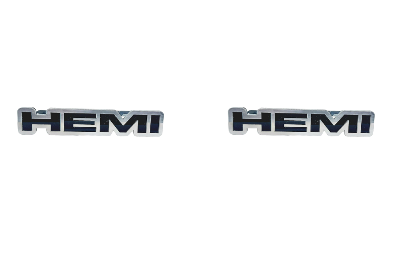 Jeep Stainless Steel Emblem & Badges set with Hemi logo