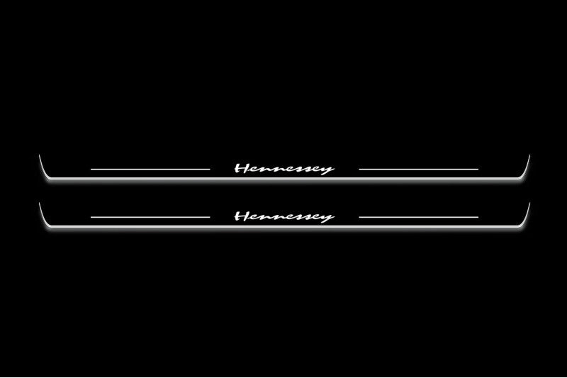 Dodge Challenger 2008+ Car Door Sill With Logo Hennessey
