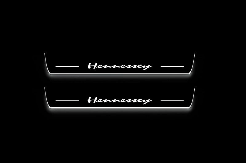 Dodge Durango III 2011+ LED Car Door Sill With Logo Hennessey