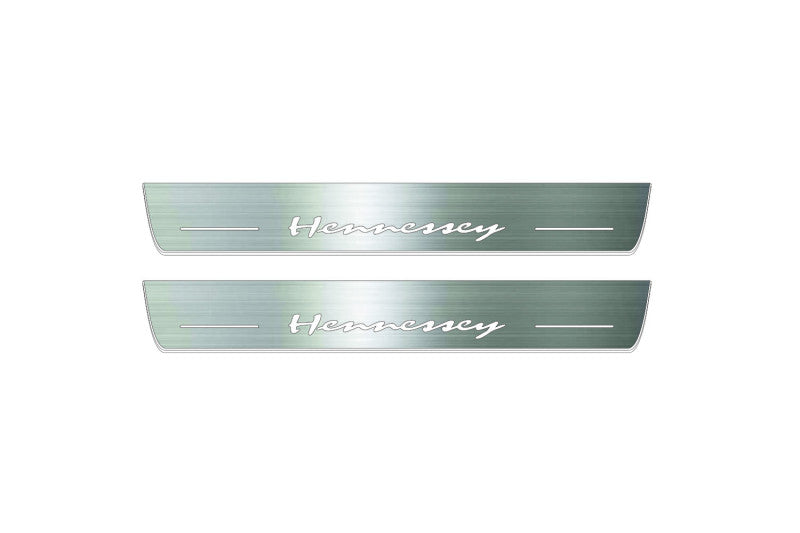 Dodge Durango III 2011+ LED Car Door Sill With Logo Hennessey