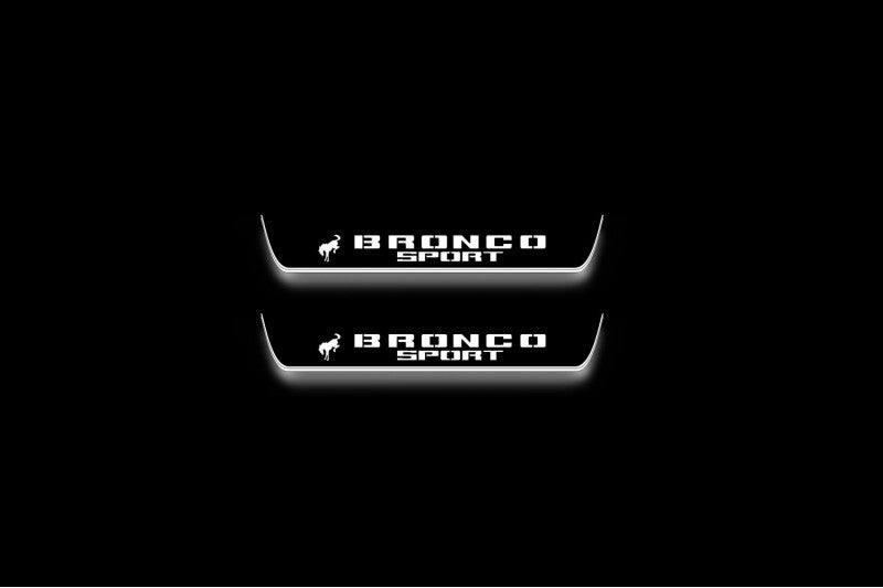 Ford Bronco Sport 2021+ Door Sill Led Plate With Horse logo