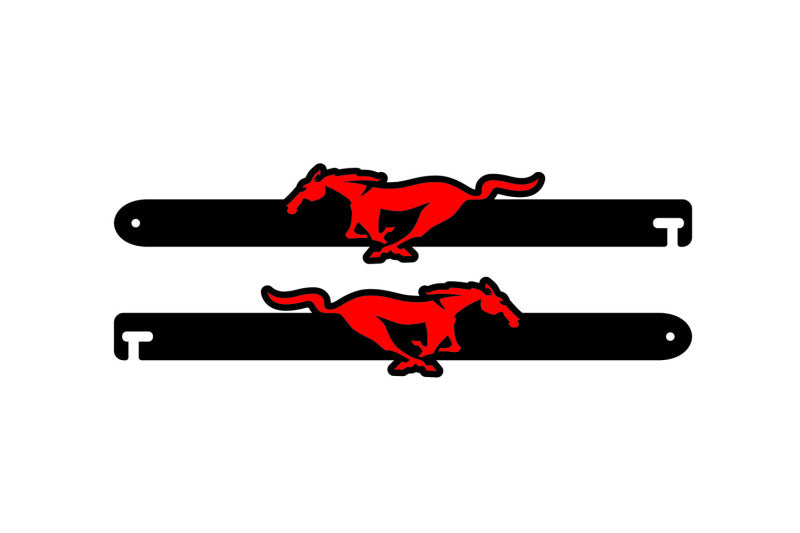 Custom Car Show Door Props Mustang Horse Logo Stainless Steel