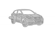 Car Keychain for Honda HR-V II 2013+ (type 3D) Keychains opdesign