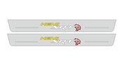 Dodge Charger 2023+ Door Sill Led Plate With SRT HEMI HELLCAT Logo Dodge Led Door Sills opdesign