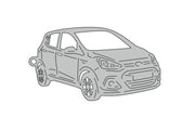 Car Keychain for Hyundai i10 II 2013-2019 (type 3D) Keychains opdesign