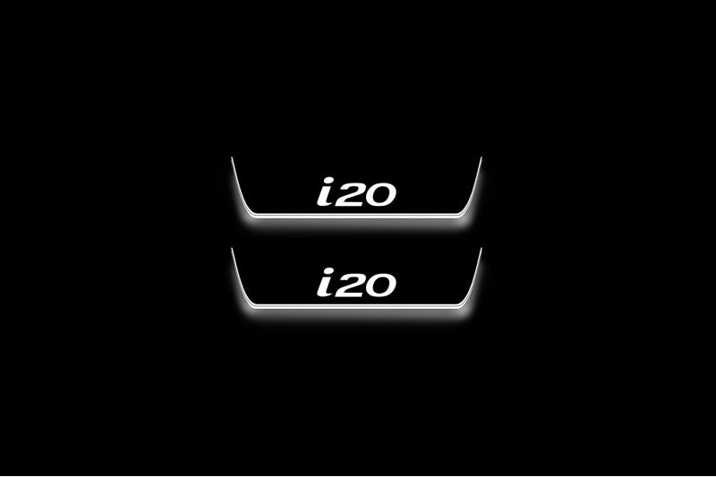 Hyundai i20 II 2014-2020 Auto Door Sill Plates With Logo i20